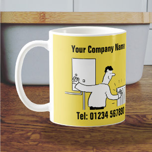 Tasse de dessin animé Services de plomberie et de
