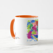 tasse de dessin de lis (Devant gauche)