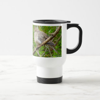 Tasse de deuil de voyage d'oiseau de colombe