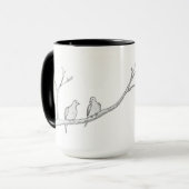 Tasse de deux colombes (Devant gauche)