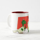 Tasse de "deux colombes de tortue" (Devant gauche)