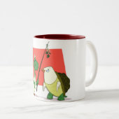 Tasse de "deux colombes de tortue" (Devant droit)