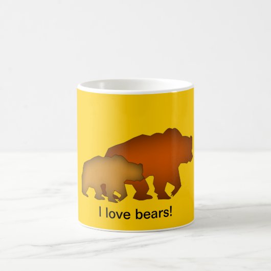 Tasse de deux ours Brown (Centre)