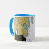 Tasse de diagramme de phare d'île de Cana (Devant gauche)