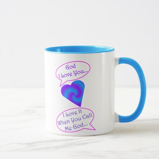 tasse de Dieu de 15 onces, équilibre bleu (Droite)
