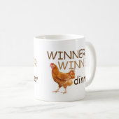 Tasse de dîner de poulet de gagnant de gagnant (Devant droit)