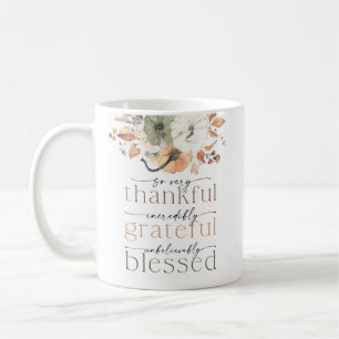 Tasse de diner de Thanksgiving aux citrouilles rus
