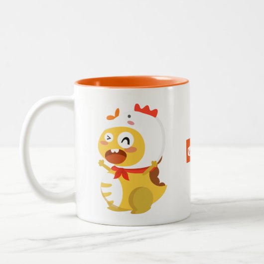 Tasse de Dino de coq de VIPKID (Gauche)