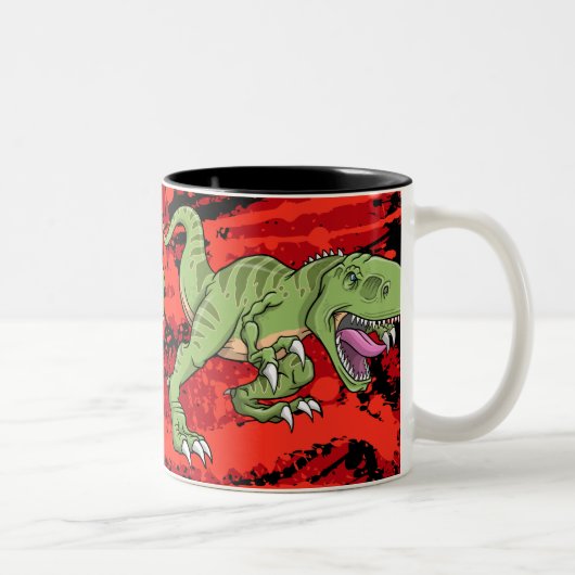 Tasse de dinosaure de Rex de Tyrannosaurus (Droit)