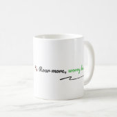 Tasse de dinosaure éditable 'Hurler plus, s'inquié (Devant droit)