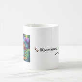 Tasse de dinosaure éditable 'Hurler plus, s'inquié (Centre)