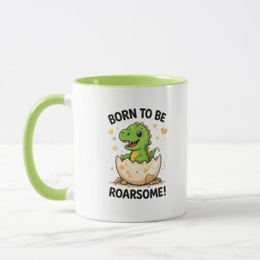 Tasse de dinosaure née pour être formidable (Gauche)