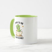 Tasse de dinosaure née pour être formidable (Devant gauche)