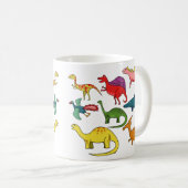 tasse de dinosaure, types de dinosaure, cadeau de (Devant droit)