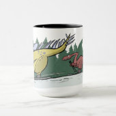 Tasse de dinosaures de ski (Centre)