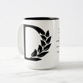 Tasse de Diplo avec la citation faite sur commande (Devant gauche)