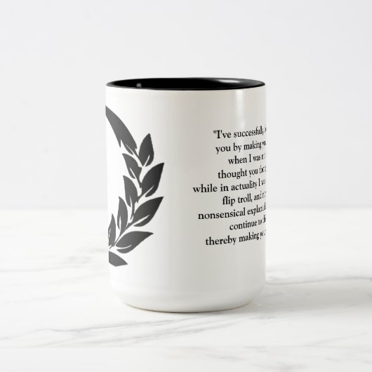 Tasse de Diplo avec la citation faite sur commande (Centre)