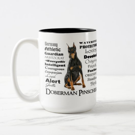 Tasse de dobermann (Gauche)