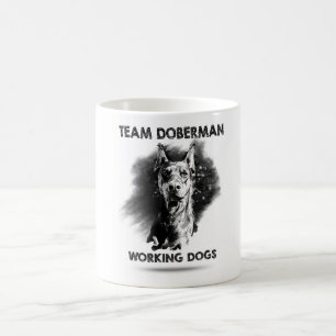 Tasse de dobermann d'équipe