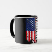 Tasse de Donald Trump avec le drapeau des (Devant gauche)