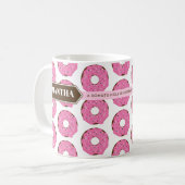 Tasse de Donut avec Nom et Citation (Devant gauche)