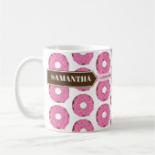 Tasse de Donut avec Nom et Citation (Gauche)