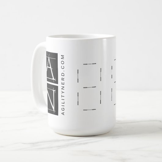 Tasse de "double boîte" d'AgilityNerd (Devant gauche)