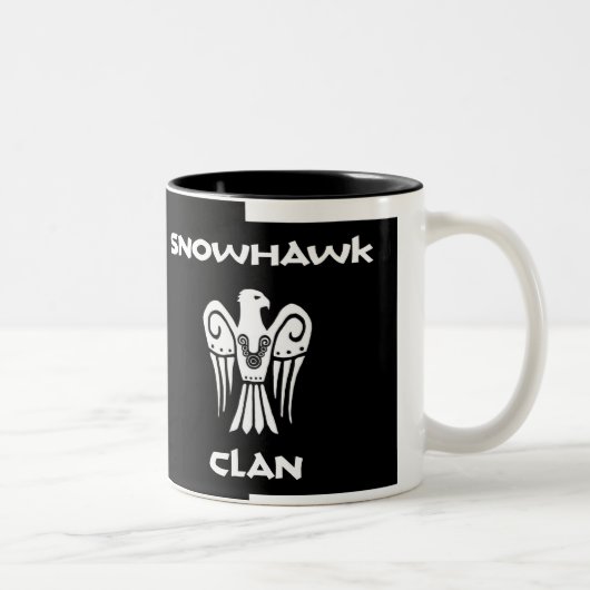 Tasse de double image de clan de Snowhawk (Droit)