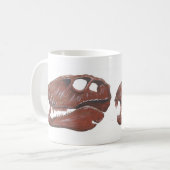Tasse de double image de crâne de Dimetrodon (Devant gauche)