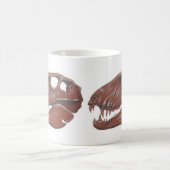 Tasse de double image de crâne de Dimetrodon (Centre)