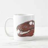 Tasse de double image de crâne de Dimetrodon (Gauche)
