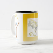 Tasse de dragon à ailes par blanc (Devant gauche)