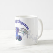 Tasse de dragon avec en filigrane (Devant droit)