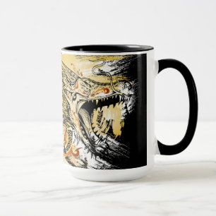 Tasse de dragon de henné de tatouage