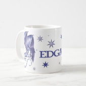 Tasse de dragon d'étoile bleue pour Edgar (Devant gauche)