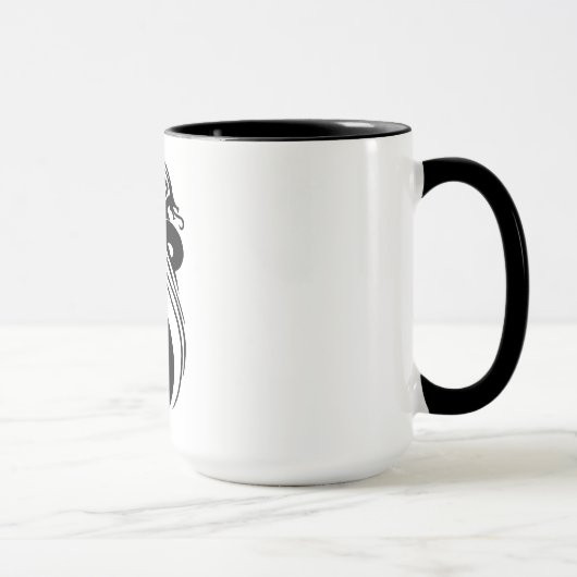 Tasse de dragon et de Ying Yang (Droite)