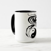 Tasse de dragon et de Ying Yang (Devant gauche)