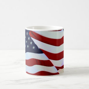 Tasse de drapeau américain