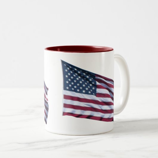 Tasse de drapeau américain (Devant droit)