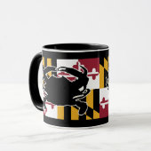 Tasse de drapeau/crabe du Maryland (Devant gauche)