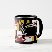 Tasse de drapeau/crabe du Maryland (Devant droit)