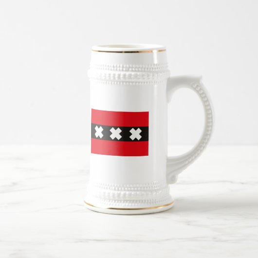 Tasse de drapeau d'Amsterdam (Droite)