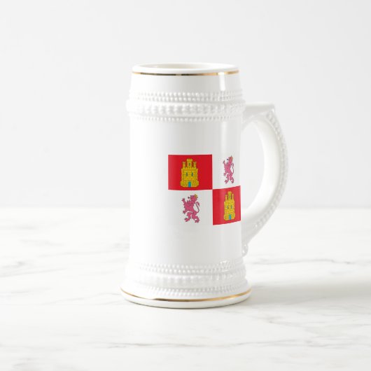 Tasse de drapeau de Castille et de Léon (Devant droit)