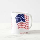 Tasse de drapeau de déclaration d'indépendance (Devant droit)