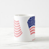 Tasse de drapeau de déclaration d'indépendance (Centre)