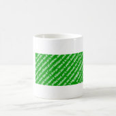 Tasse de drapeau de "Espero de La" d'espéranto (Centre)