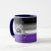 Tasse de drapeau de fierté de logo de pelle de (Devant gauche)