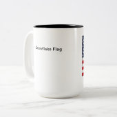 Tasse de drapeau de flocon de neige (Devant gauche)