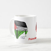 TASSE de drapeau de Hatta (Palestine), version (Devant gauche)