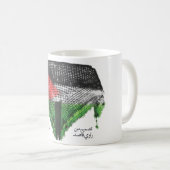 TASSE de drapeau de Hatta (Palestine), version (Devant droit)